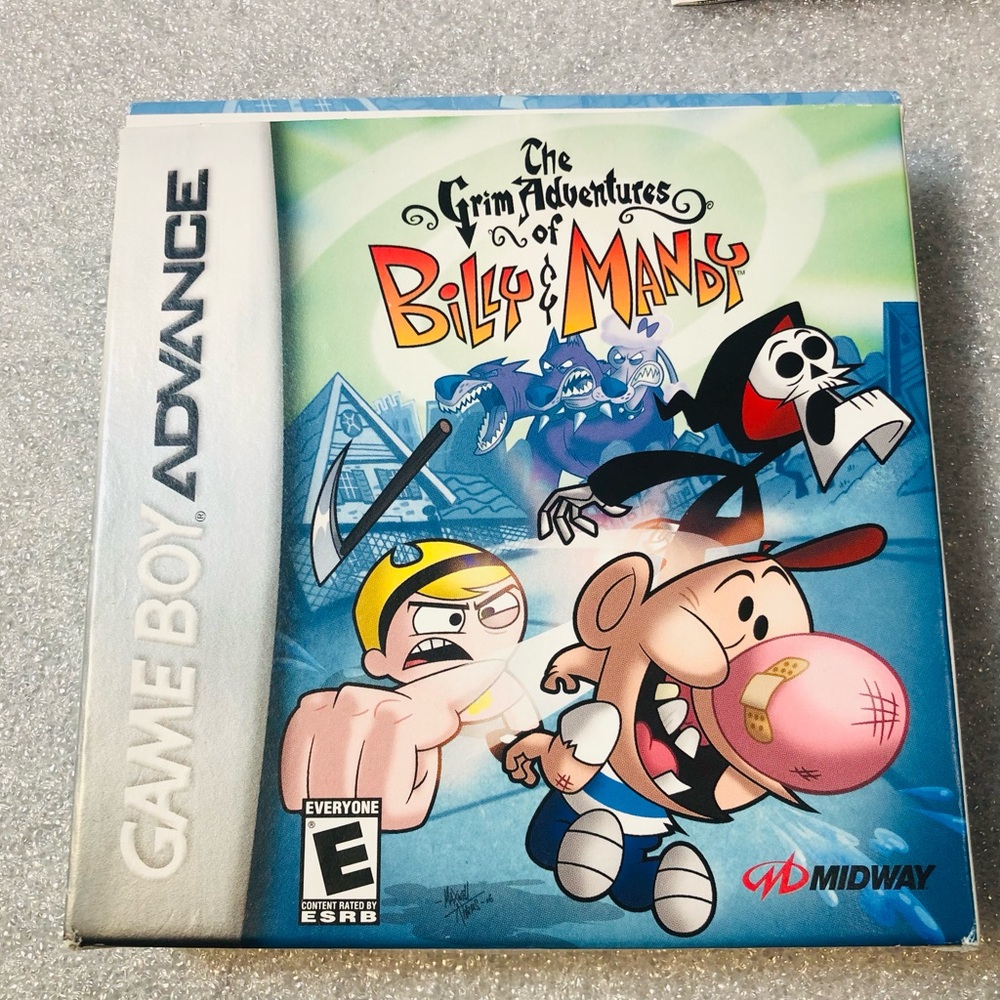 Grim Adventures of Billy & Mandy Nintendo Game Boy Advance Complete EUC GBA